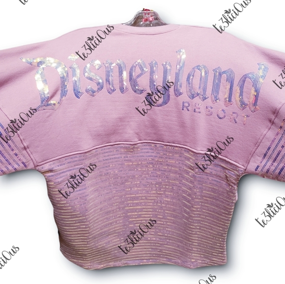Disney Tops - DISNEYLAND PINK SEQUINED SPIRIT JERSEY